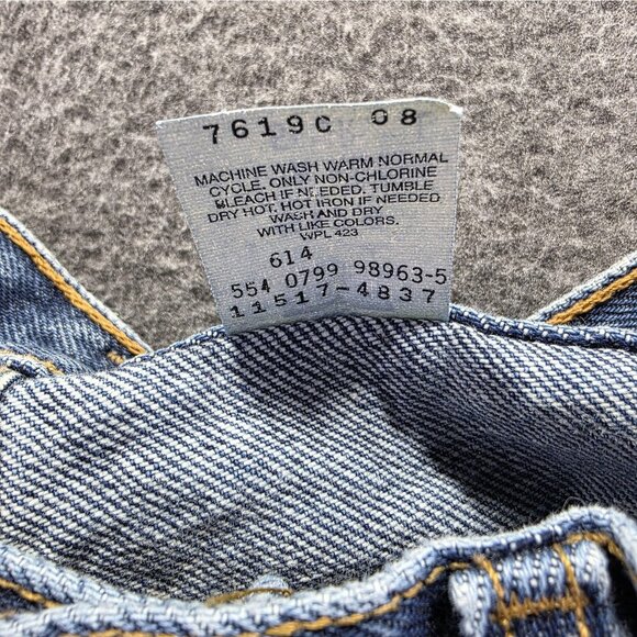 Vintage Levis 517 Jeans Womens 5 Juniors Blue Bootcut Low Rise Made USA 90s - Picture 6 of 10